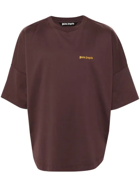 Palm Angels embroidered-logo cotton T-shirt