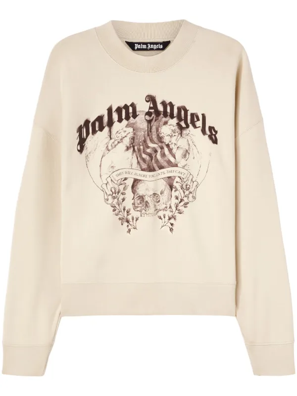 PALM ANGELS Pencil Crew スウェット PALMS PENCIL Sweatshirt in black - Palm Angels® Official