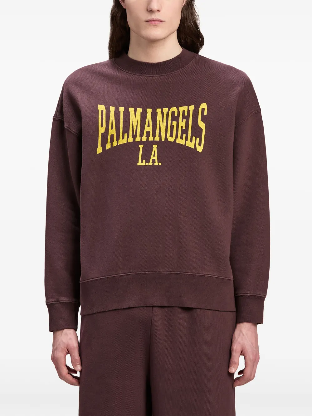 Palm Angels Sweater met logoprint Rood