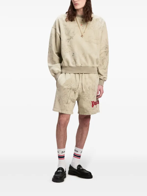 Palm Angels スタイリッシュ グラフィック スウェットシャツ Palm Angels グラフィック スウェットシャツ | ニュートラル