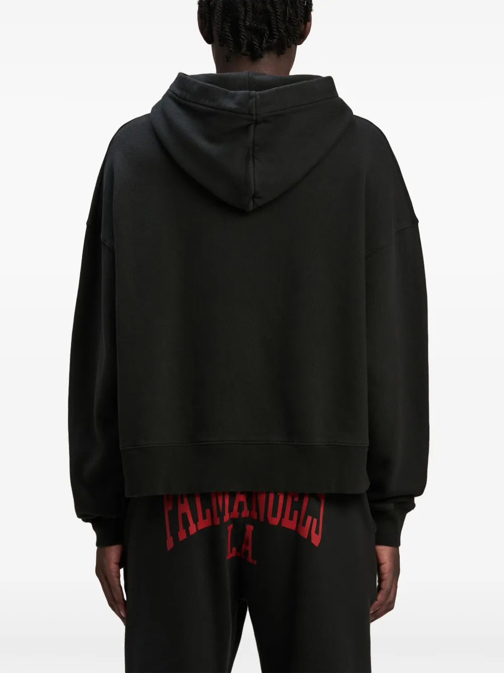 Palm Angels Hoodie met logoprint Zwart