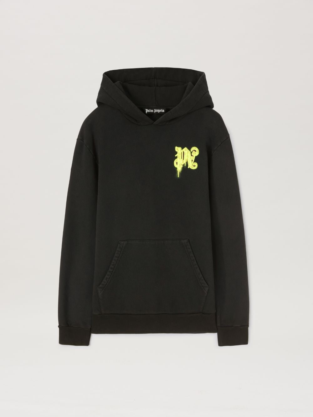 Shop Palm Angels Thinking Pencil Hoodie In Black