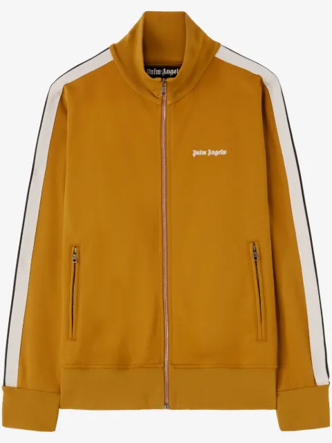 Palm Angels logo-embroidered zip-up jacket