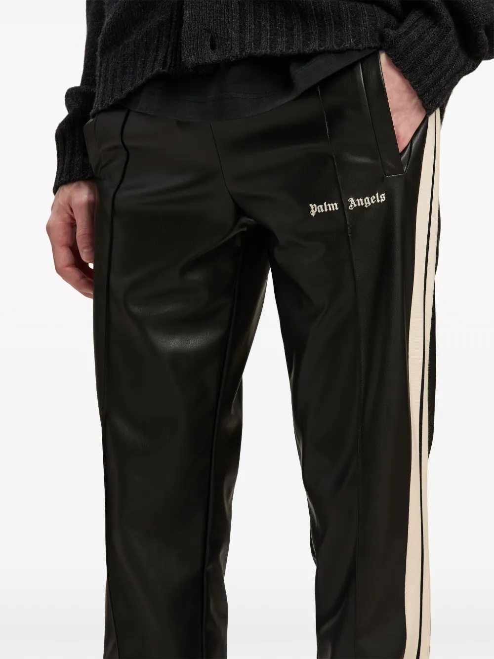 パンツ Palm Angels PWCH017F23 FLE001 1010 Trousers Black Palm Angels Palm Angels Trousers Black | Black | FARFETCH