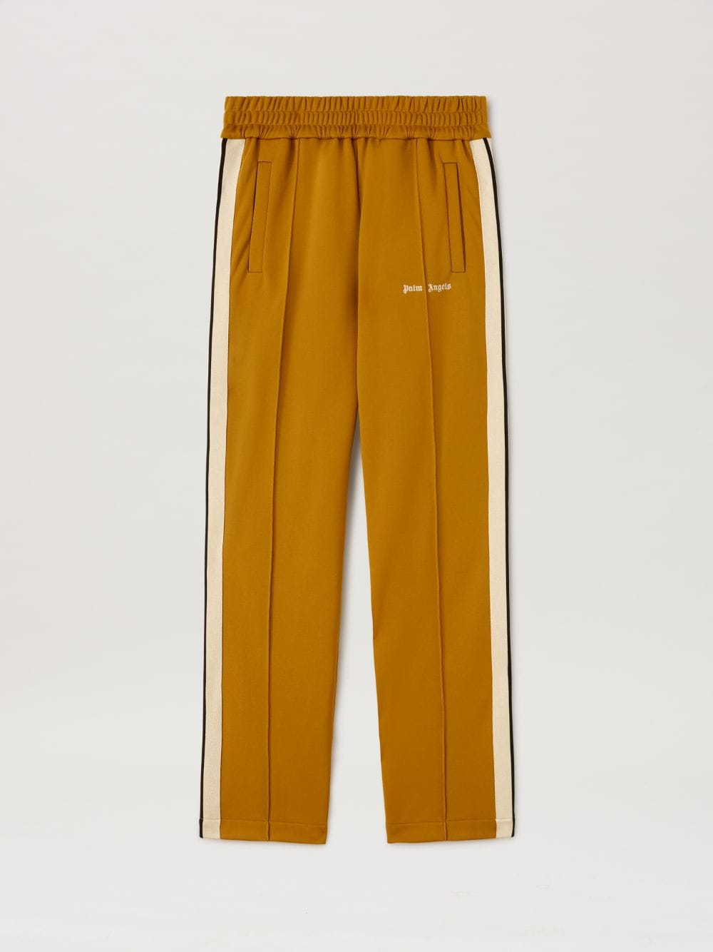 Shop Palm Angels Track Pants Classic Logo In Yellow