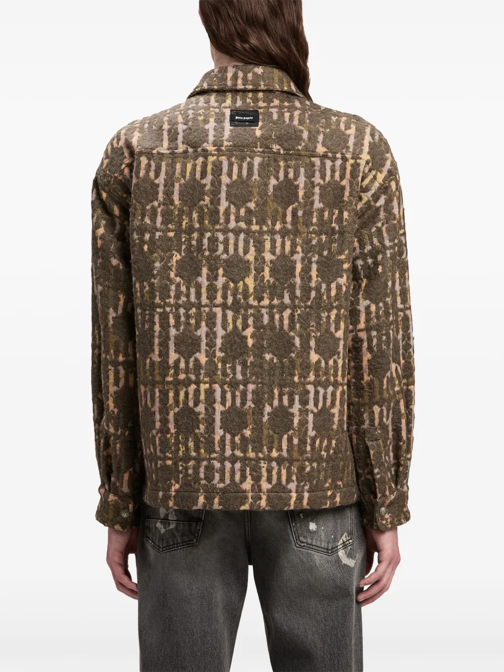 Palm Angels Jack met monogram-print Groen