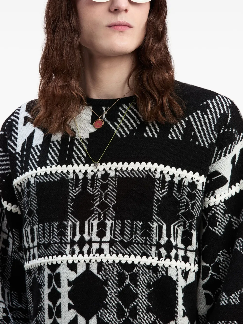 【関税込み】Palm Angels ブラック Milano Stud セーター Palm Angels Black Milano Stud Hoodie Palm Angels