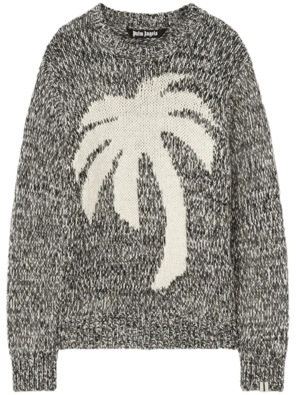 Palm Angels Palm メランジ プルオーバー | グレー | FARFETCH JP