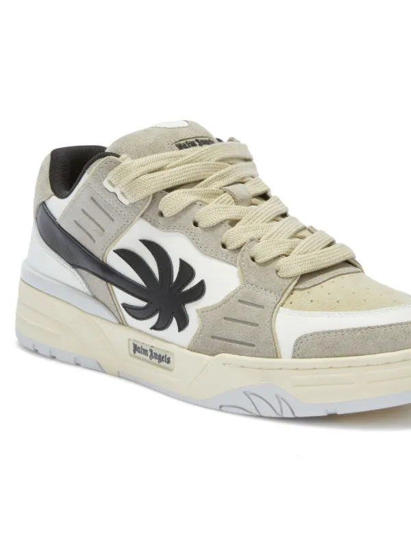 【関税＆送料込み】Palm Angels Venice Worn Out Sneakers Whi VENICE WORN OUT SNEAKERS WHITE - CORAL R in WHITE - CORAL