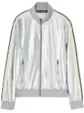 Palm Angels metallic-finish leather jacket - Silver