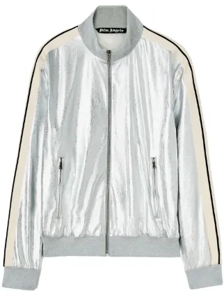palm angels レザー　トラックジャケット Palm Angels トラックジャケット | ブルー | FARFETCH JP