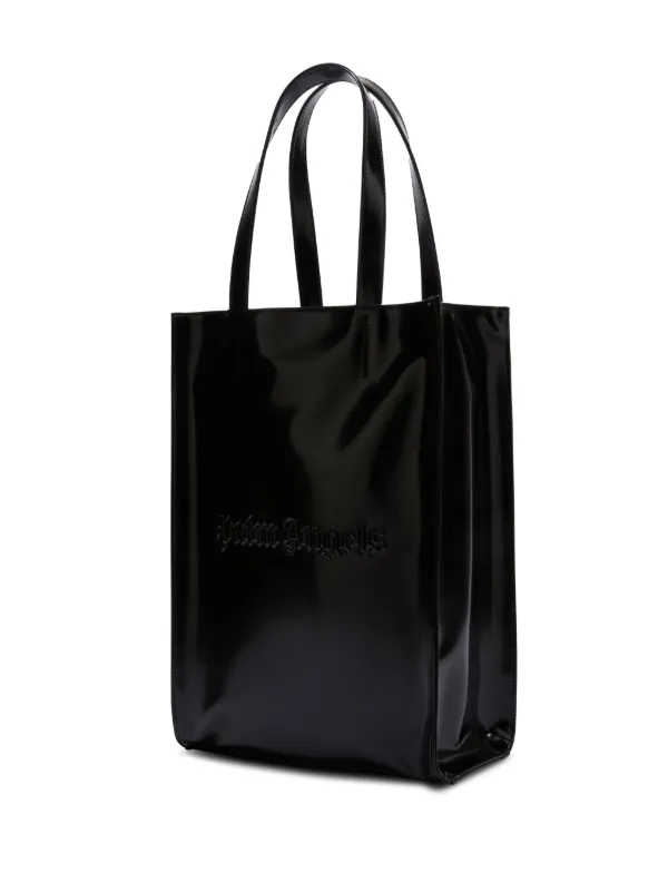トートバッグ Palm Angels FW23 BAG WITH LOGO (PWNA057_F23FAB0010310) Palm Angels debossed-logo Tote Bag | Black | FARFETCH