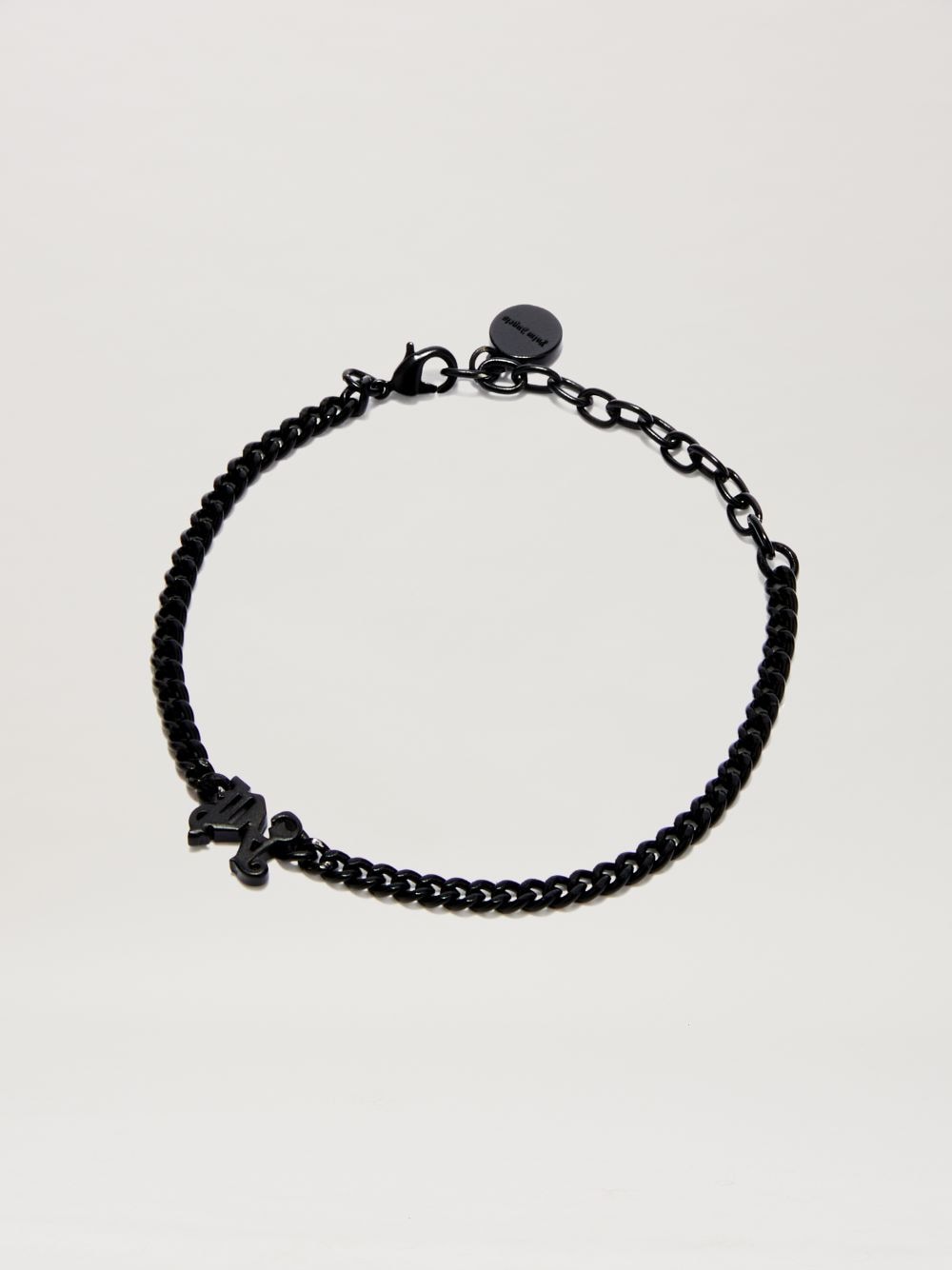 Shop Palm Angels Monogram Chain Bracelet In Black