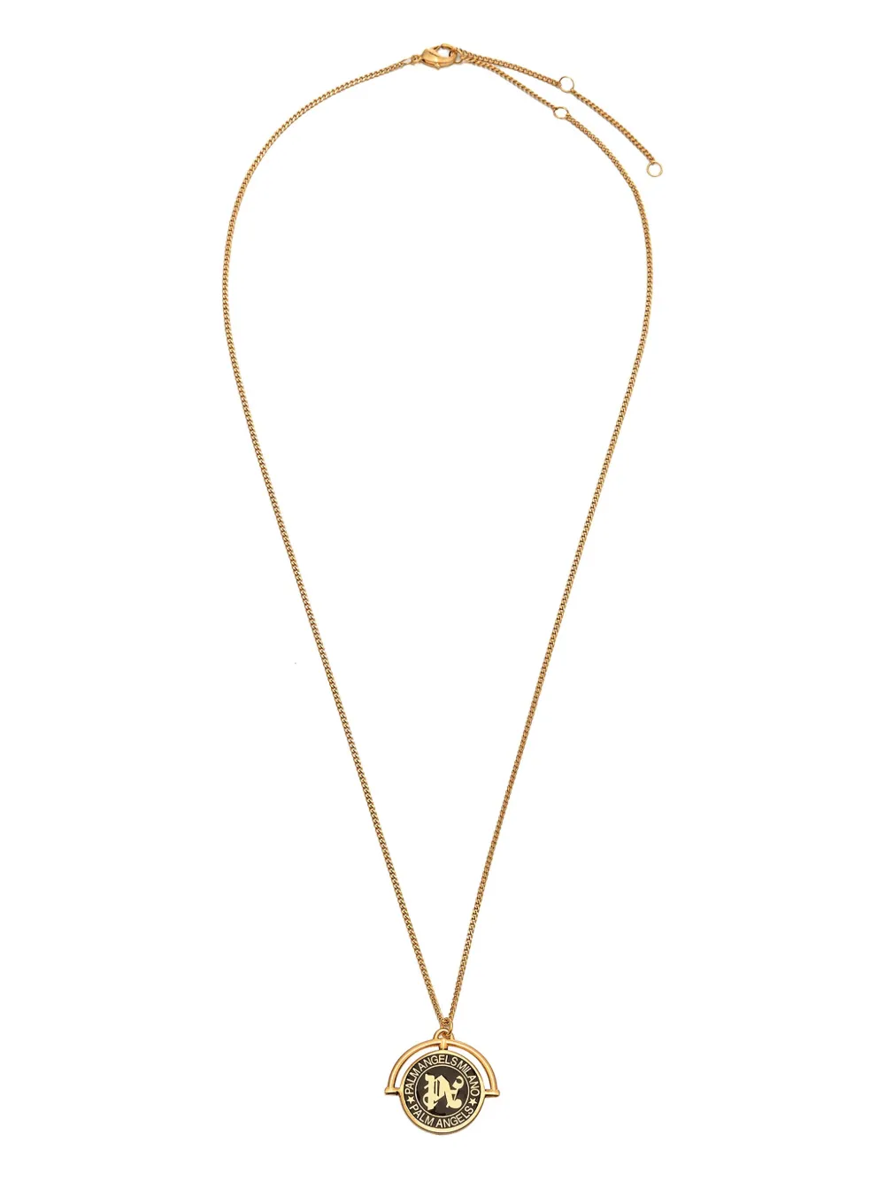 Palm Angels collier à pendentif logo | or | Image 1