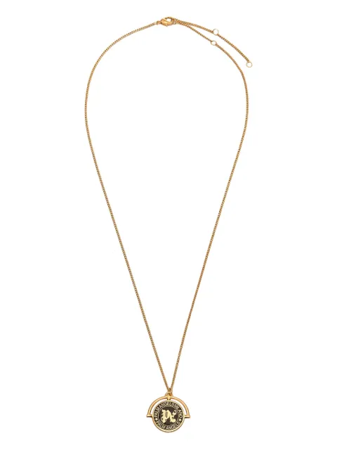 Palm Angels collar de cadena con dije del monograma