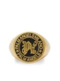 Palm Angels Monogram signet-band ring - Gold