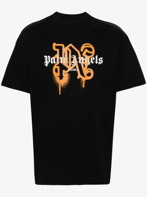 Palm Angels playera con logo estampado