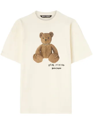 【Palm Angels】スウェットシャツ/セーター - Bear In Mind BEAR IN MIND CREW in OFF WHITE - BROWN for Men | Palm Angels®