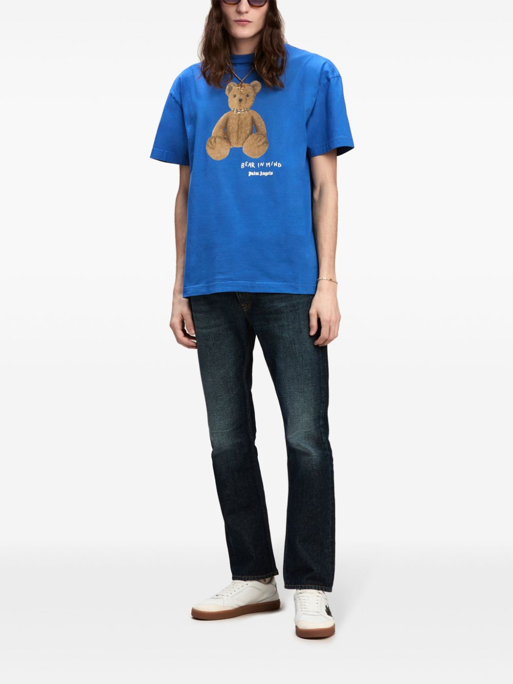 Palm Angels Bear In Mind T-Shirt - Blue