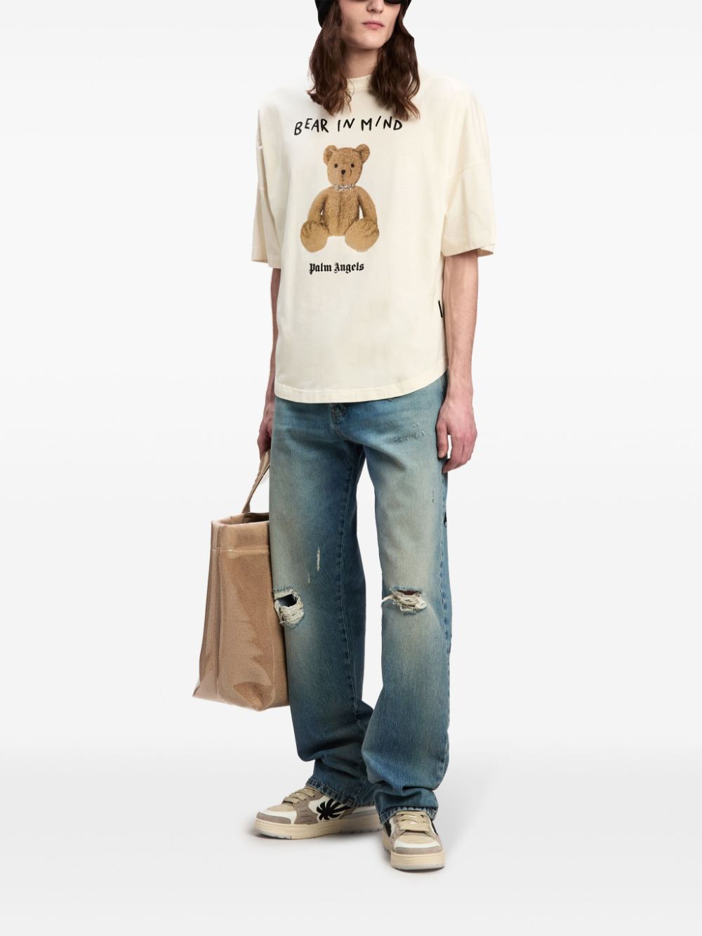 Palm Angels Bear In Mind T-Shirt - Neutrals