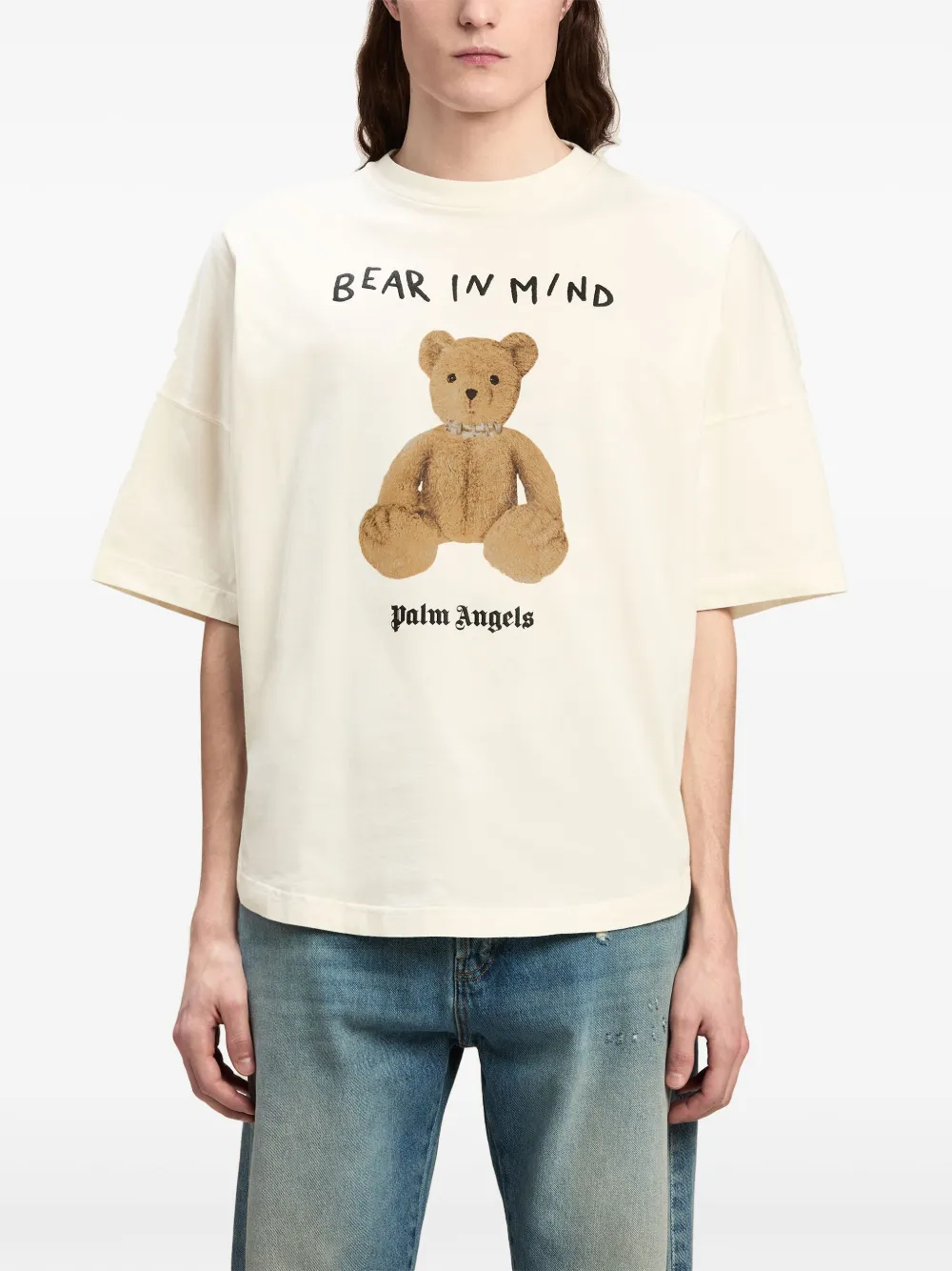 Palm Angels Bear In Mind T-shirt Beige