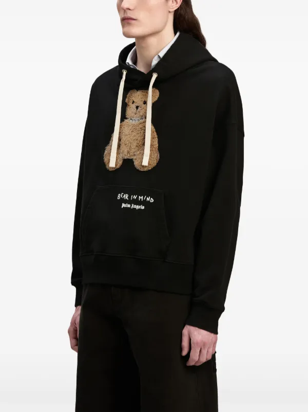 関税送料込◆Palm Angels◆Bear In Mind フーディーパーカー BEAR IN MIND HOODY in BLACK - BROWN for Men | Palm Angels®