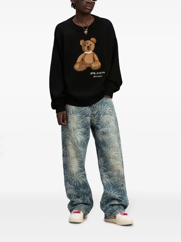 Palm Angels Bear In Mind プルオーバー | ブラック | FARFETCH JP Palm Angels Bear In Mind プルオーバー | ブラック | FARFETCH JP