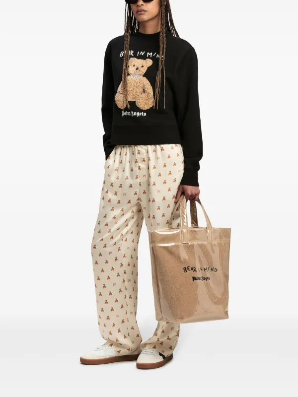 【関税＆送料込み】Palm Angels Bear In Mind Tote Bag Palm Angels Bear In Mind Tote Bag | Brown | FARFETCH