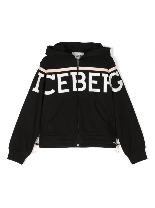 Iceberg Kids ジップアップ パーカー | ブラック | FARFETCH JP