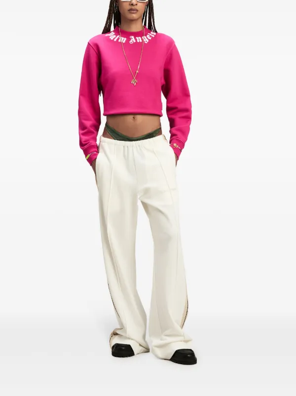 Palm Angels ロゴ スウェットシャツ | ピンク | FARFETCH JP