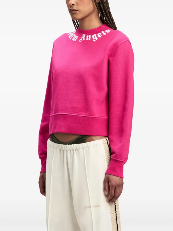 Palm Angels ロゴ スウェットシャツ | ピンク | FARFETCH JP