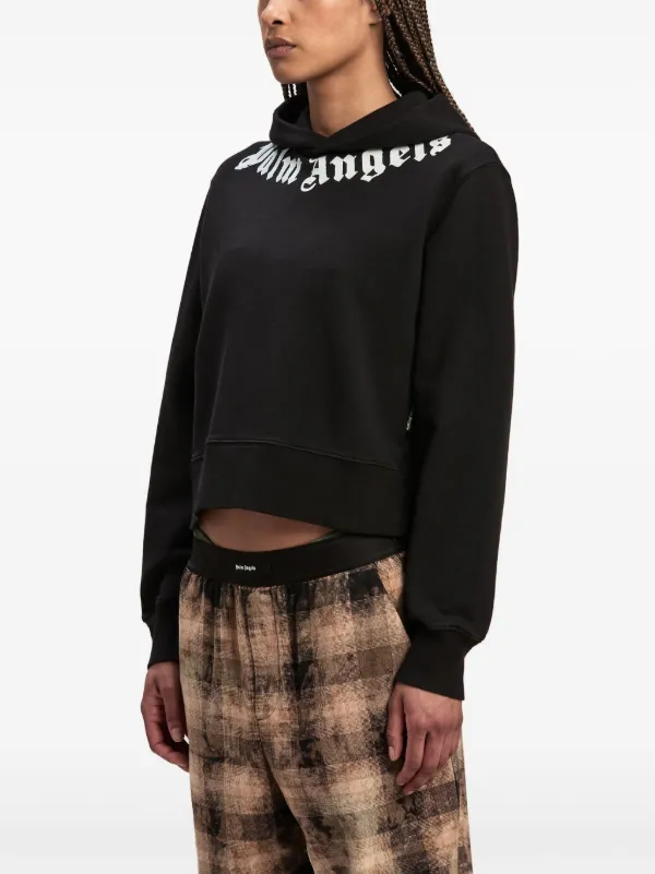 Palm Angels ロゴ パーカー | ブラック | FARFETCH JP