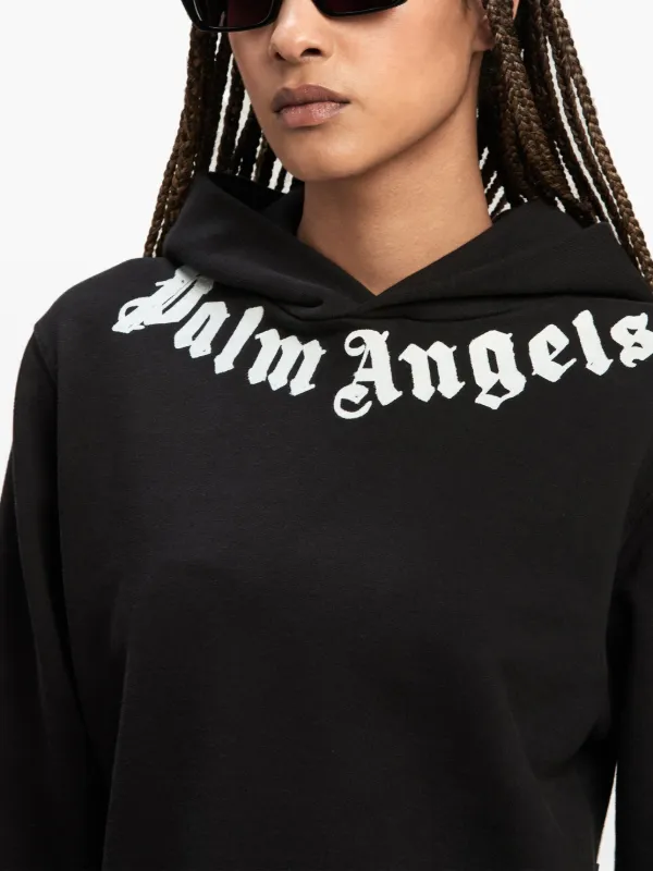 Palm Angels ロゴ パーカー | ブラック | FARFETCH JP