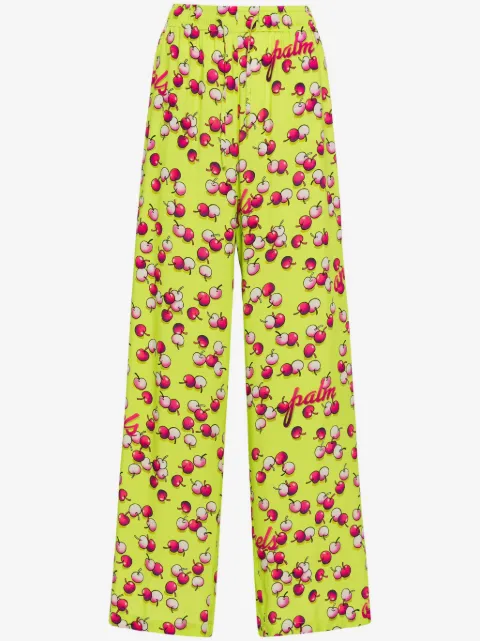 Palm Angels pantalones con cerezas estampadas