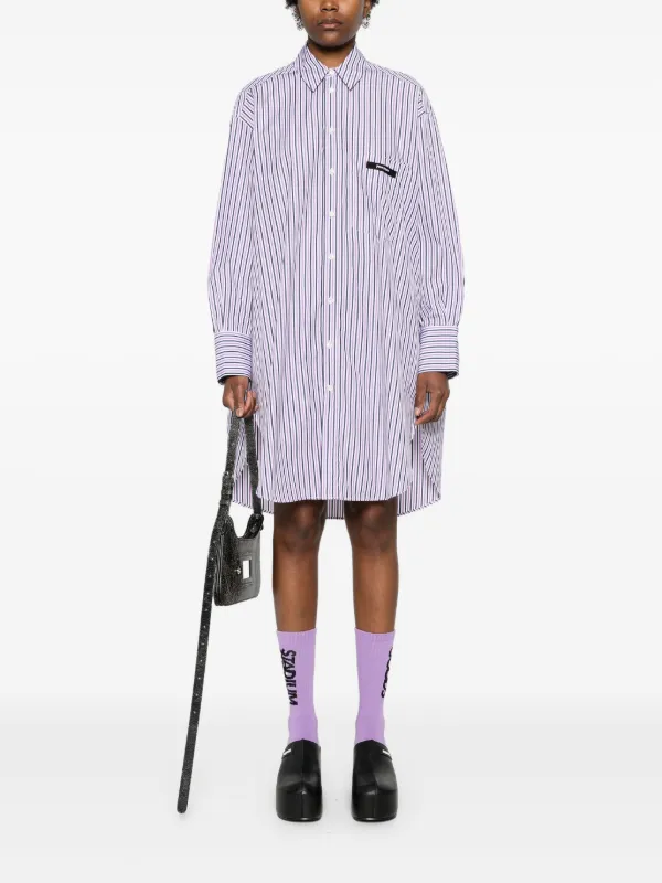 purple midi shirt dress Lila Midi Shirt Dress