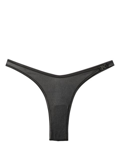 Palm Angels monogram-plaque bikini bottoms