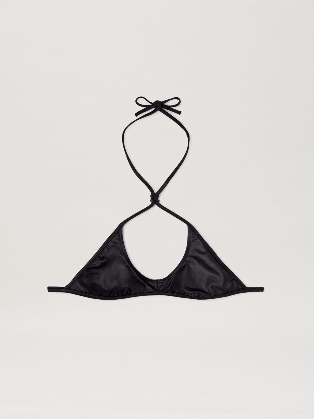 Palm Angels Monogram Cossover Bikini Top In Black