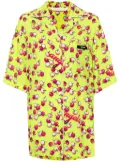 Palm Angels cherries-patterned short-sleeved shirt - Green