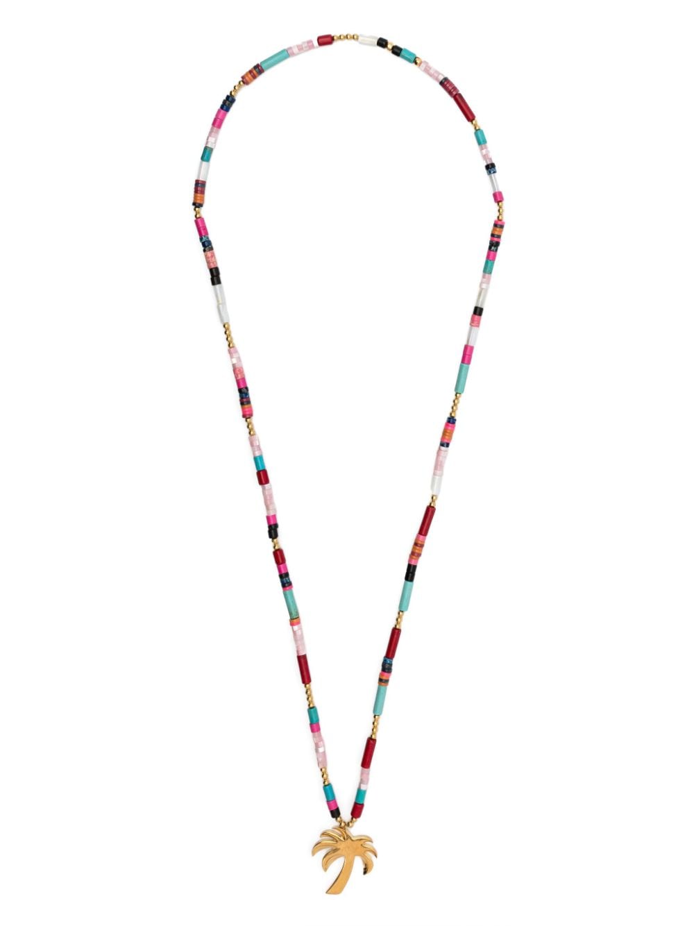 Palm Angels Palm Bead-embellished Necklace In Multi