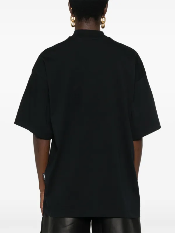 Palm Angels Palm tree-print Cotton T-shirt | Black | FARFETCH