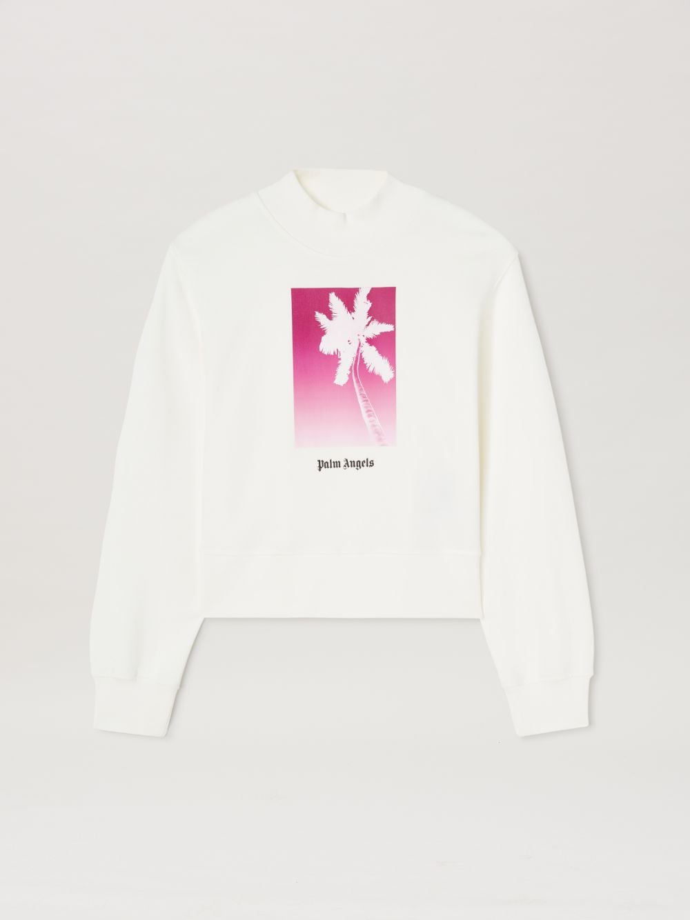 Palm Angels Solarized Print Crewneck In White