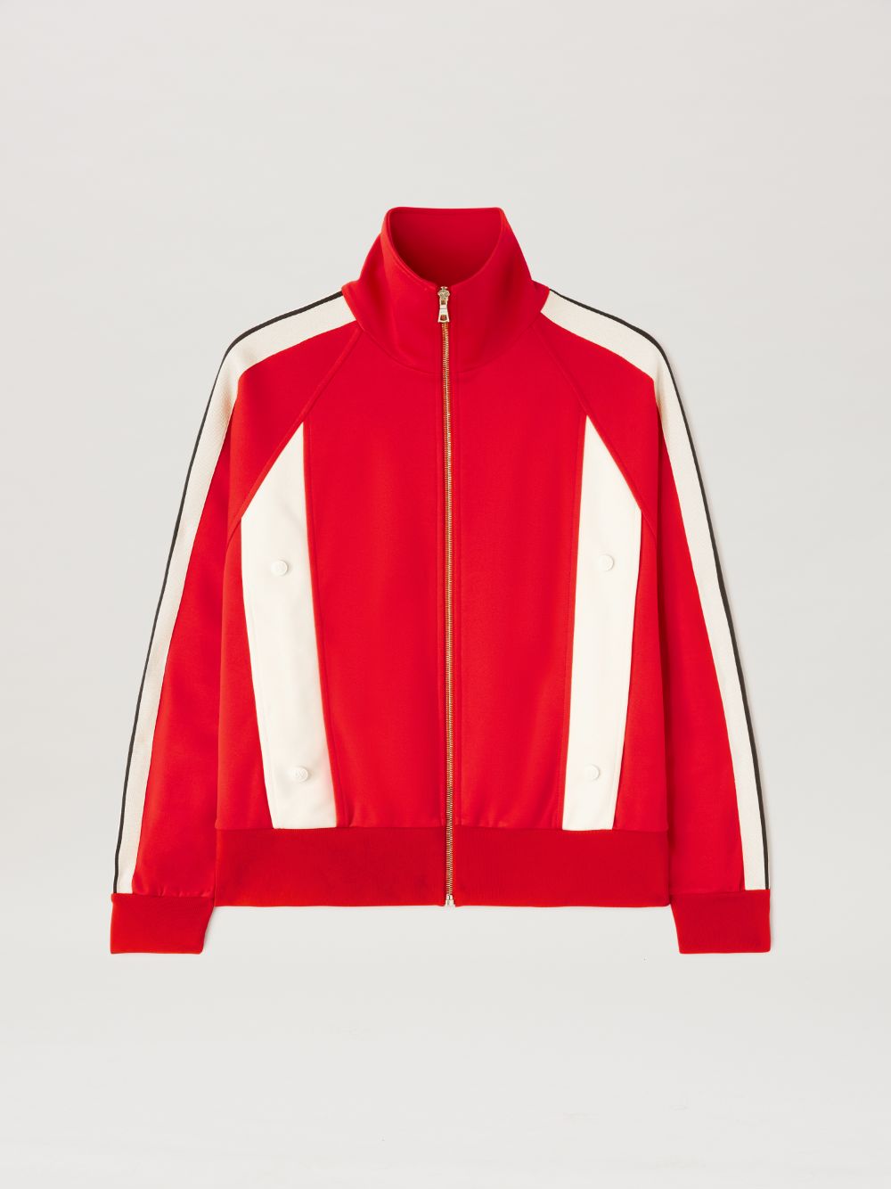 Shop Palm Angels Monogram Track Jacket In Red