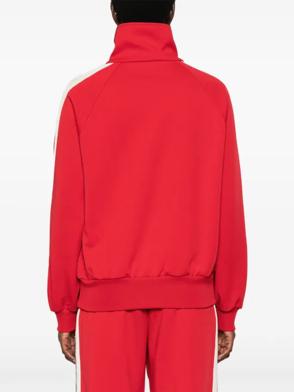 Palm Angels stripe-detail Track Jacket Red FARFETCH AO