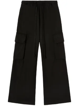 【関税＆送料込み】Palm Angels Gb Label Wide-Leg Trousers Palm Angels Wide-Leg Pants for Women - Shop on FARFETCH