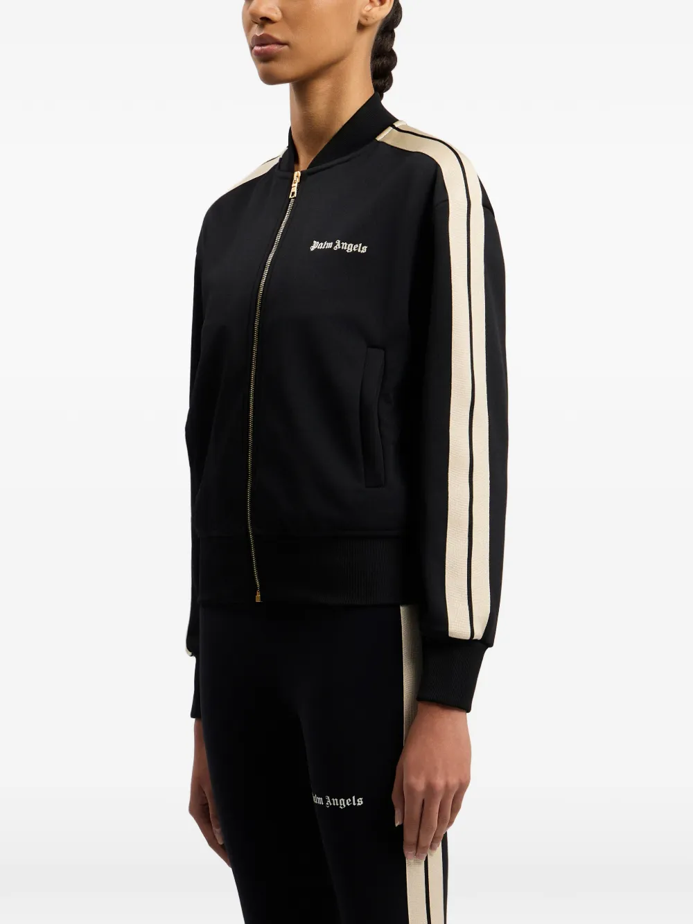 Palm Angels Bomberjack met logoprint Zwart