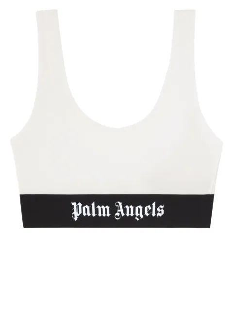 Palm Angels حمالة صدر بلونين وشريط سفلي بشعار الماركة