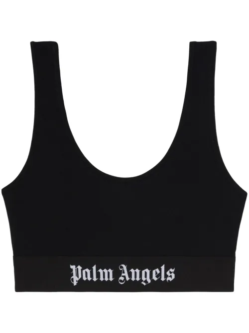 Soutien-gorge à bande logo - Palm Angels - Modalova