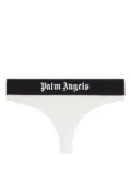 Palm Angels logo-waistband Brazilian briefs - White