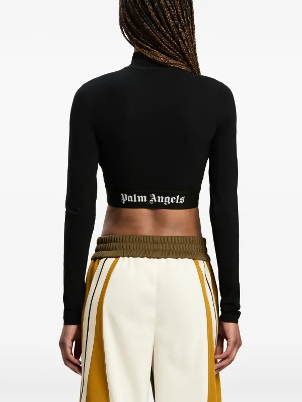 Palm Angels モックネック クロップドトップ | ブラック | FARFETCH JP