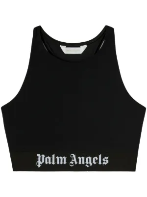 パーム・エンジェルス ロゴ アンダーバンド クロップドトップ Palm Angels クロップド トップ | ホワイト | FARFETCH JP